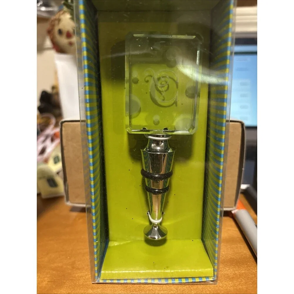 Mango Moon Collection Letter C Wine Bottle Stopper NIB